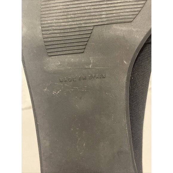 Stuart Weitzman Women's Black Lace-up Shoes Block Heel Fabric Gore-Tex Size 9 B - Picture 8 of 16